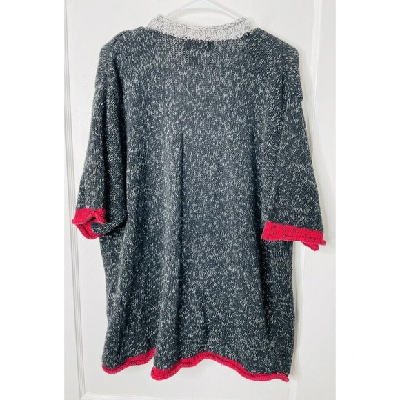 CST Studio Knit Sweater 2X Ramie Cotton Blend Heart Button Accent Stretch Womens - Picture 4 of 8